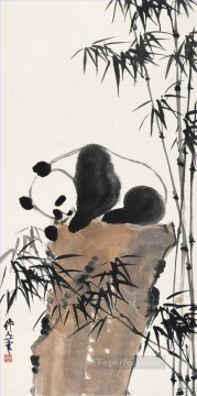  traditional Canvas - Wu zuoren panda traditional China
